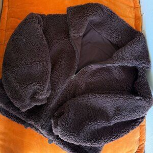 Lululemon Cinchable Fleece Zip Up French Press/Brown